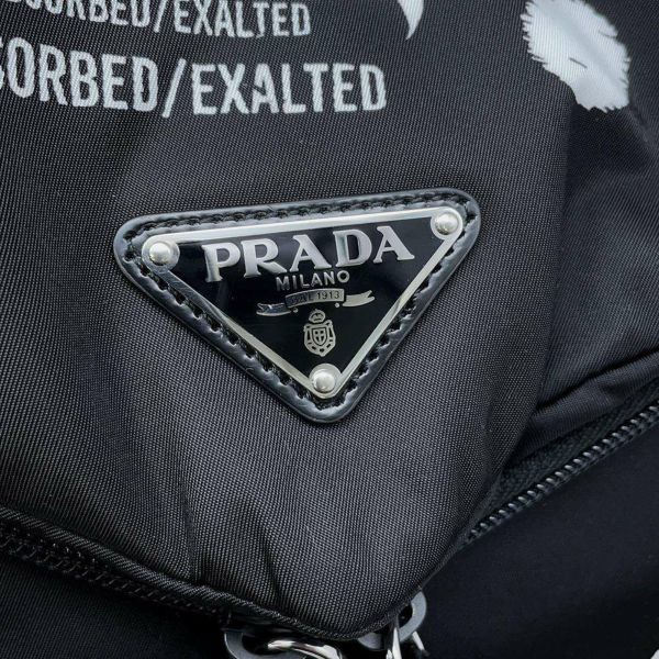 プラダ リュック シニョープリント ナイロン 1BZ072 PRADA バッグ バックパック ピーター・デ・ポッター 黒 安心保証 |  中古・新品ブランド販売ギャラリーレア公式通販