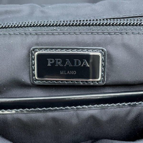 プラダ リュック シニョープリント ナイロン 1BZ072 PRADA バッグ バックパック ピーター・デ・ポッター 黒