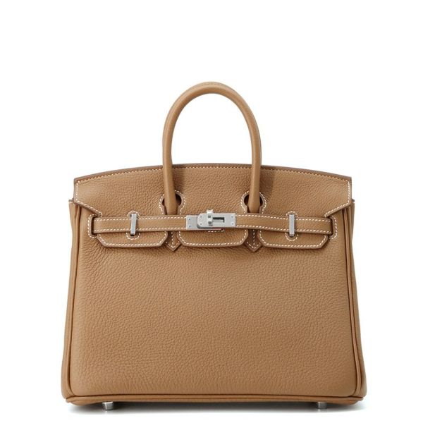 エルメス バーキン25 ゴールド/シルバー金具 トゴ K刻印 HERMES Birkin ハンドバッグ