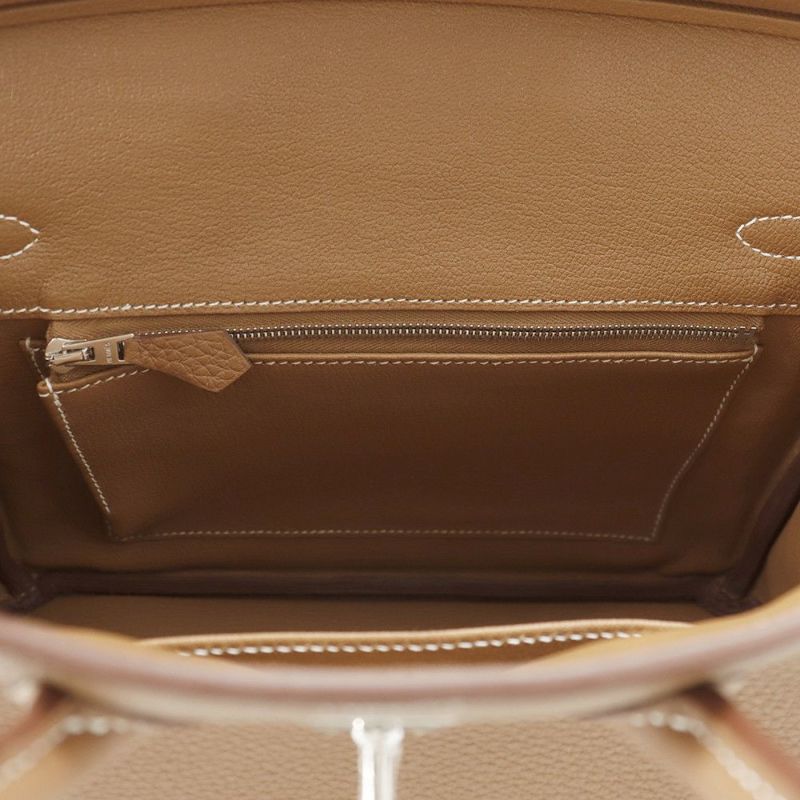 エルメス バーキン25 ゴールド/シルバー金具 トゴ K刻印 HERMES Birkin ハンドバッグ