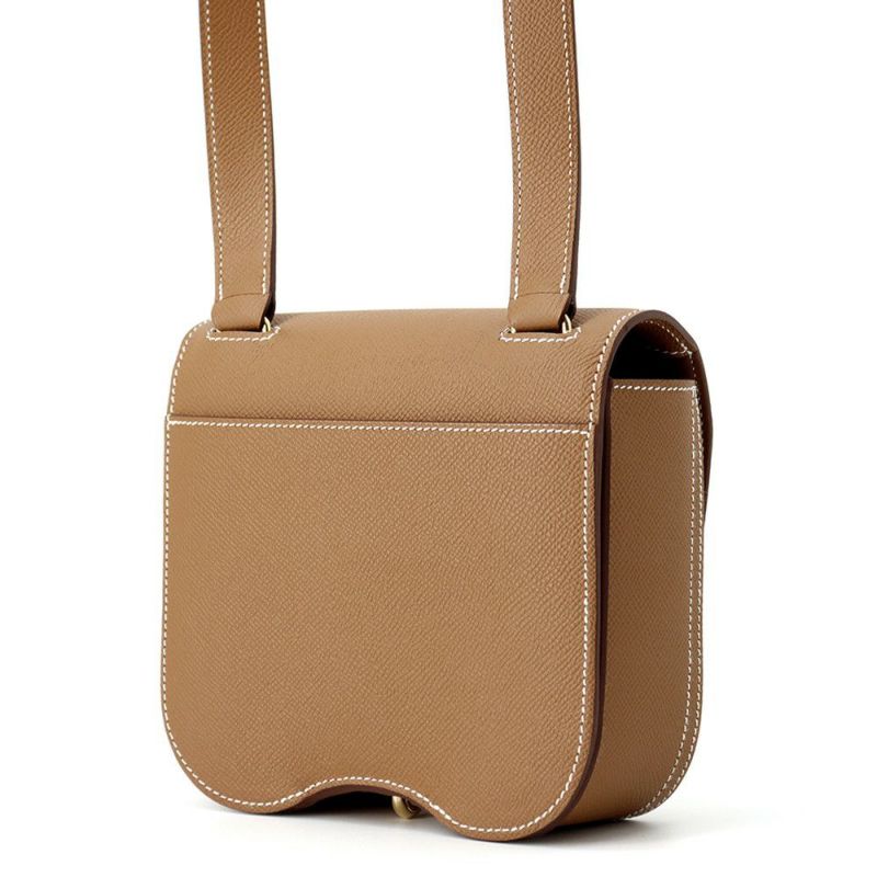 エルメス デッラ・カヴァッレリア ミニ ゴールド/ゴールド金具 ヴォーエプソン B刻印