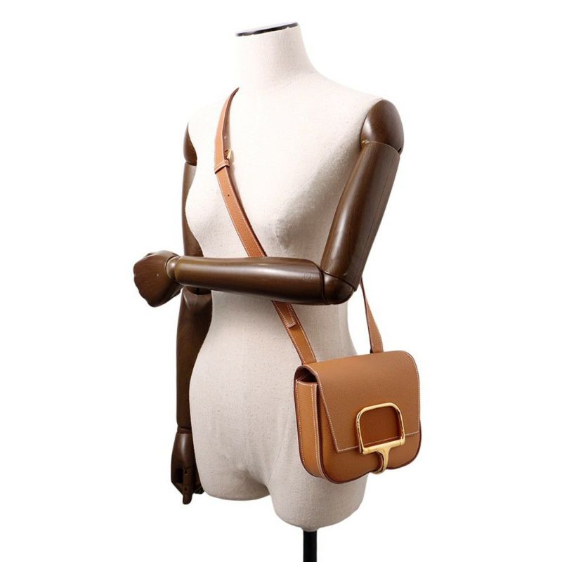 エルメス デッラ・カヴァッレリア ミニ ゴールド/ゴールド金具 ヴォーエプソン B刻印