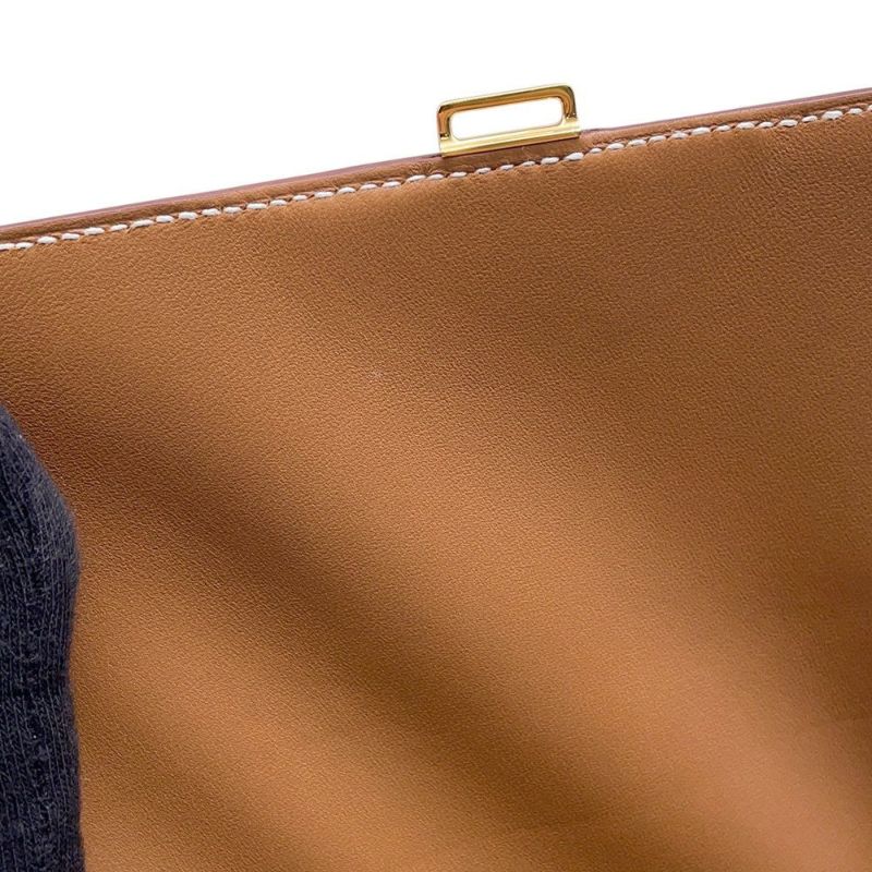 エルメス デッラ・カヴァッレリア ミニ ゴールド/ゴールド金具 ヴォーエプソン B刻印