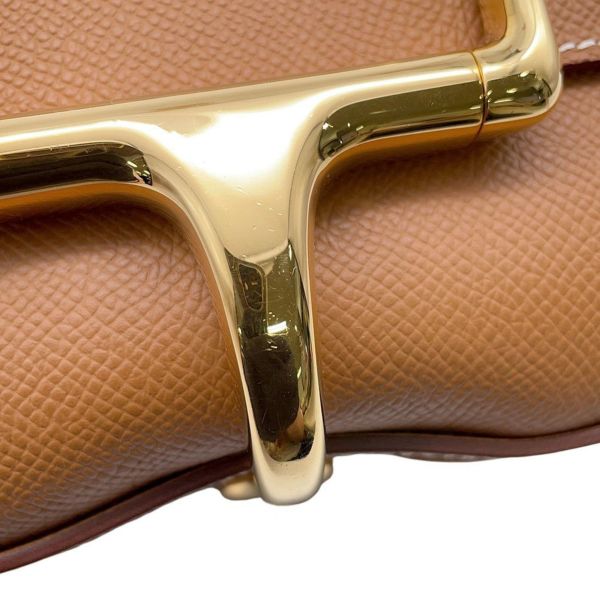 エルメス デッラ・カヴァッレリア ミニ ゴールド/ゴールド金具 ヴォーエプソン B刻印