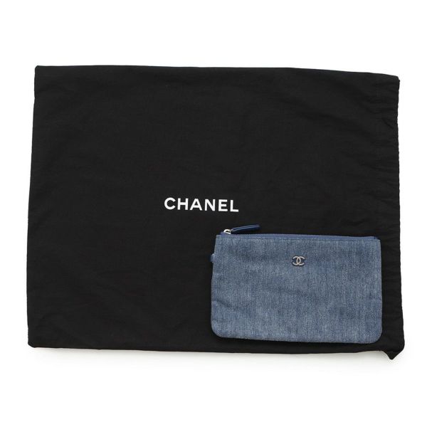 シャネル チェーンショルダーバッグ CHANEL 22 マトラッセ スモール デニム AS3260 CHANEL ポーチ付き