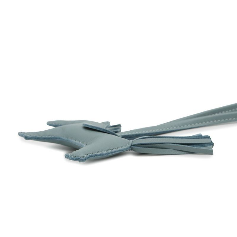 エルメス バッグチャーム ロデオPM シエル ラムスキン K刻印 HERMES チャーム オーナメント