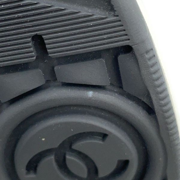 シャネル スニーカー ココマーク レザー スエード レディースサイズ38 G45212 CHANEL 靴 白 黒