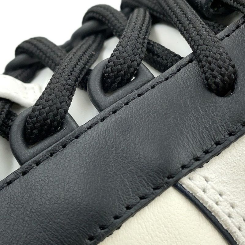 シャネル スニーカー ココマーク レザー スエード レディースサイズ38 G45212 CHANEL 靴 白 黒