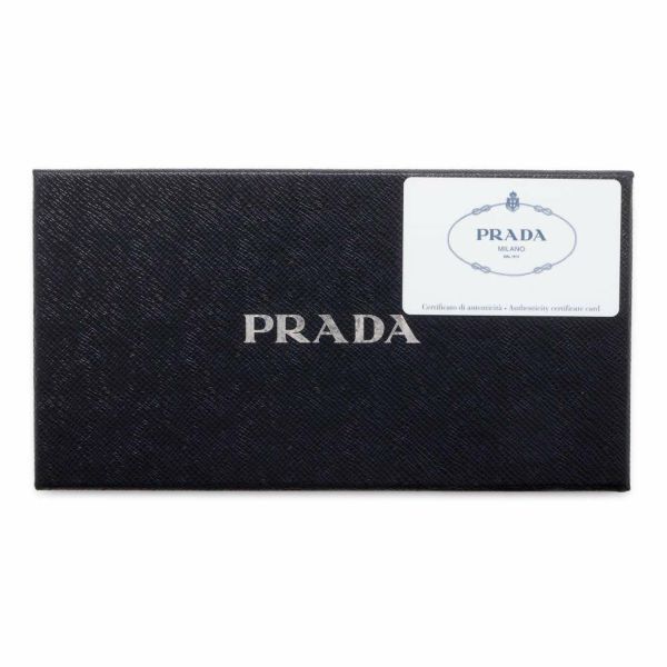 プラダ 長財布 DAINO COLOUR ラウンドファスナー長財布 1ML506 PRADA 財布 ロゴ 黒