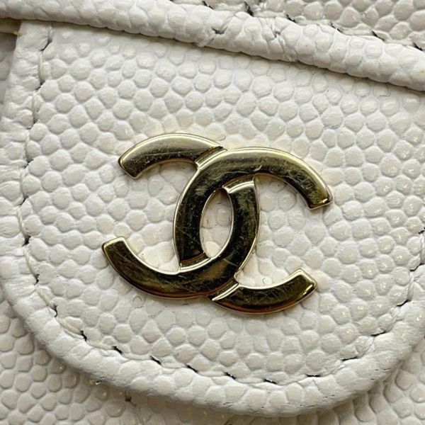 シャネル 三つ折り財布 マトラッセ ココマーク クラシック スモール フラップ ウォレット AP0230 CHANEL 財布 白