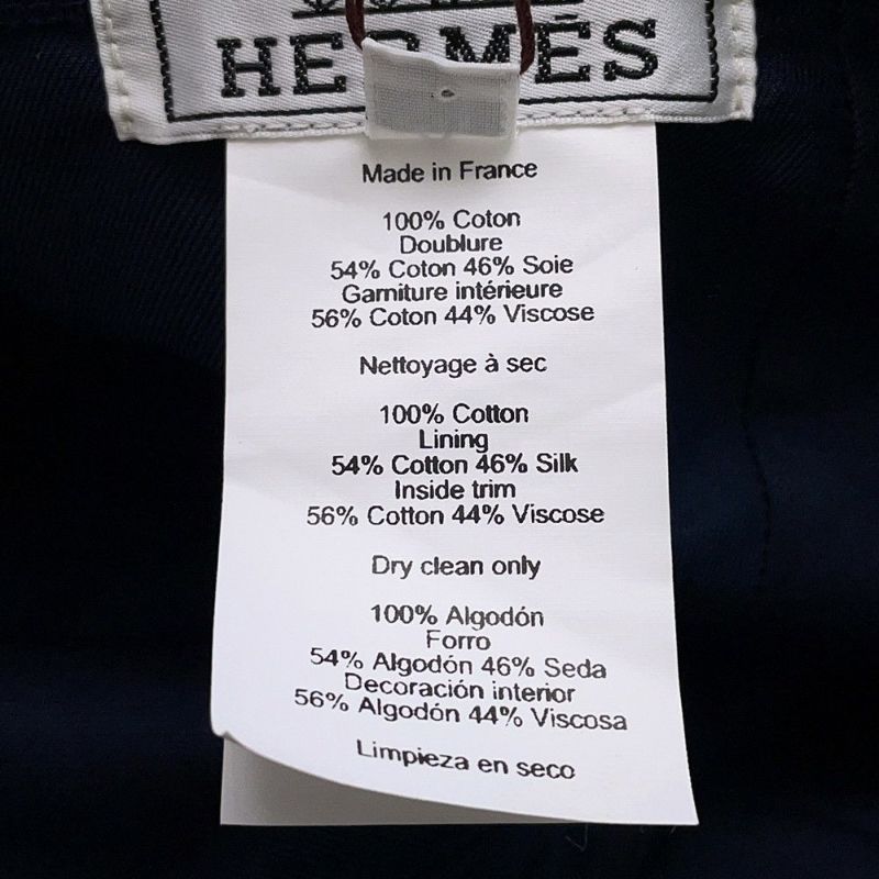 エルメス キャップ デイビス ポワ・メドール コットン サイズ59 HERMES 帽子