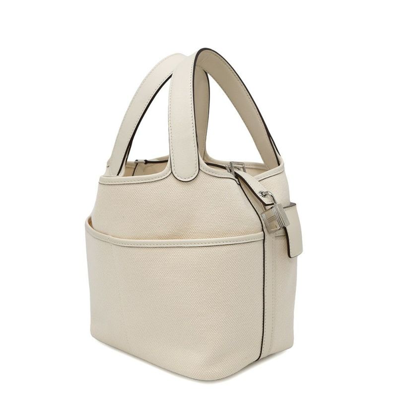 エルメス ハンドバッグ ピコタンロックPM カーゴ ナタ/シルバー金具 トワルゴエラン/スイフト Z刻印