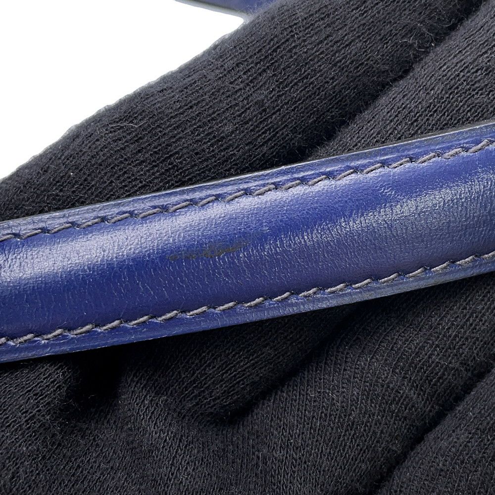 エルメス ショルダーバッグ ミニケリー ブルーサフィール/ゴールド金具 ボックスカーフ 〇O刻印