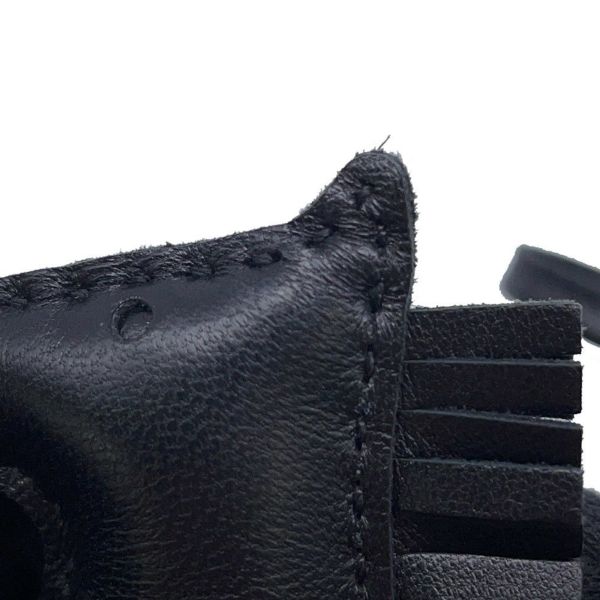 エルメス バッグチャーム ロデオ PM タッチ ブラック ラムスキン/アリゲータマット Z刻印 黒