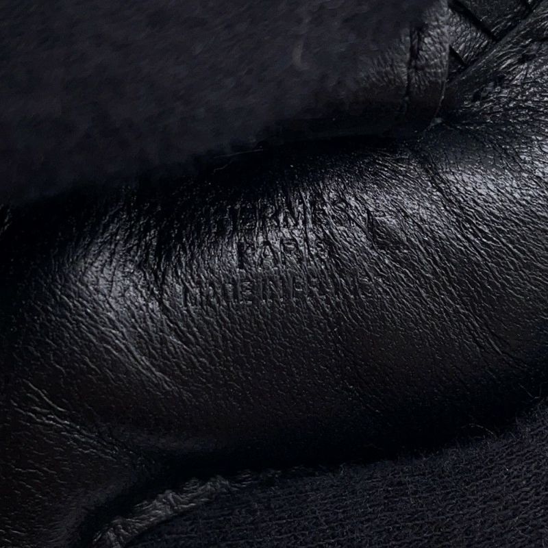 エルメス バッグチャーム ロデオ PM タッチ ブラック ラムスキン/アリゲータマット Z刻印 黒