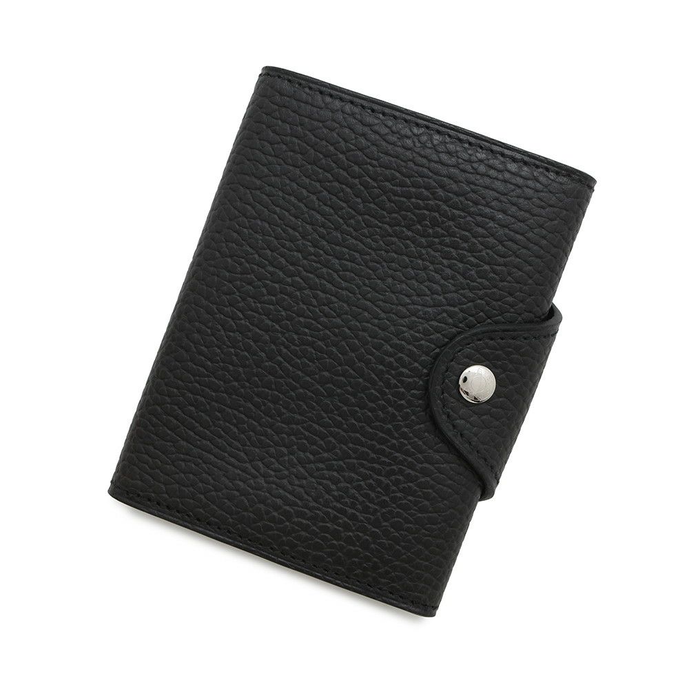 エルメス コインケース イリアード コンパクト ブラック/シルバー金具 ヴァッシュ・ギャロップ・ドゥ・エルメス B刻印 黒