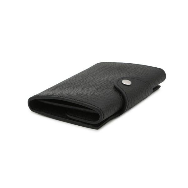 エルメス コインケース イリアード コンパクト ブラック/シルバー金具 ヴァッシュ・ギャロップ・ドゥ・エルメス B刻印 黒