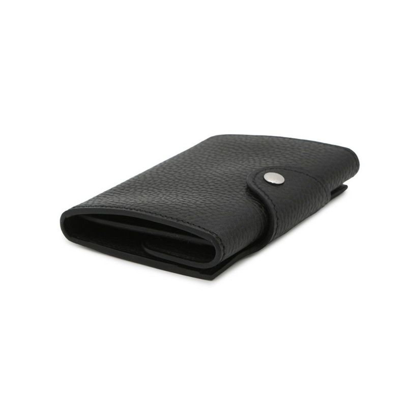 エルメス コインケース イリアード コンパクト ブラック/シルバー金具 ヴァッシュ・ギャロップ・ドゥ・エルメス B刻印 黒