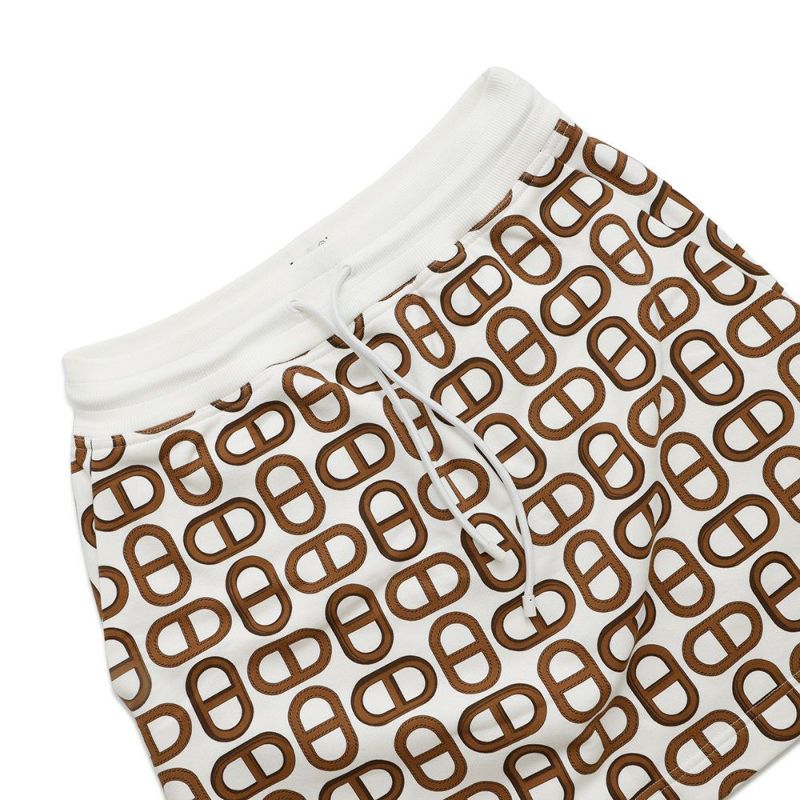 エルメス スカート シェーヌダンクル ミニスカート コットン レディースサイズ38 HERMES ボトムス 白 ソルド品