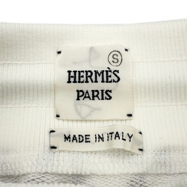 エルメス スカート シェーヌダンクル ミニスカート コットン レディースサイズ38 HERMES ボトムス 白 ソルド品