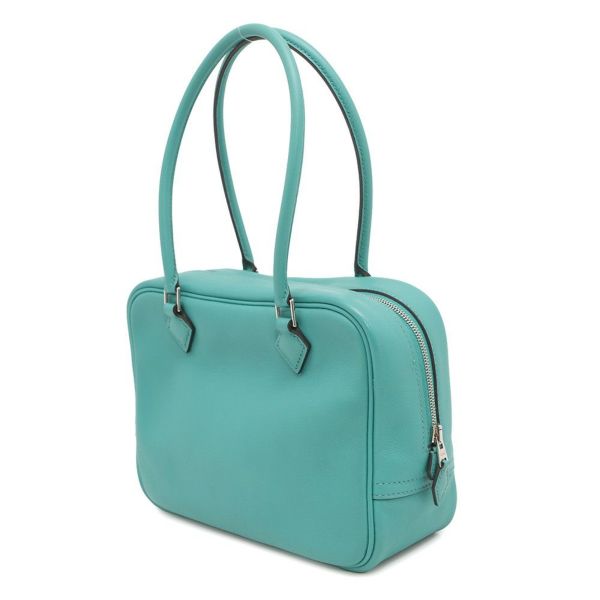 エルメス ハンドバッグ プリュム ミニ ブルーパオン/シルバー金具 スイフト X刻印 HERMES バッグ
