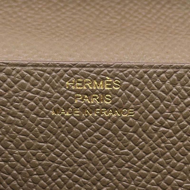 エルメス 長財布 ベアンスフレ エトゥープ/ゴールド金具 エプソン □Q刻印 HERMES 財布