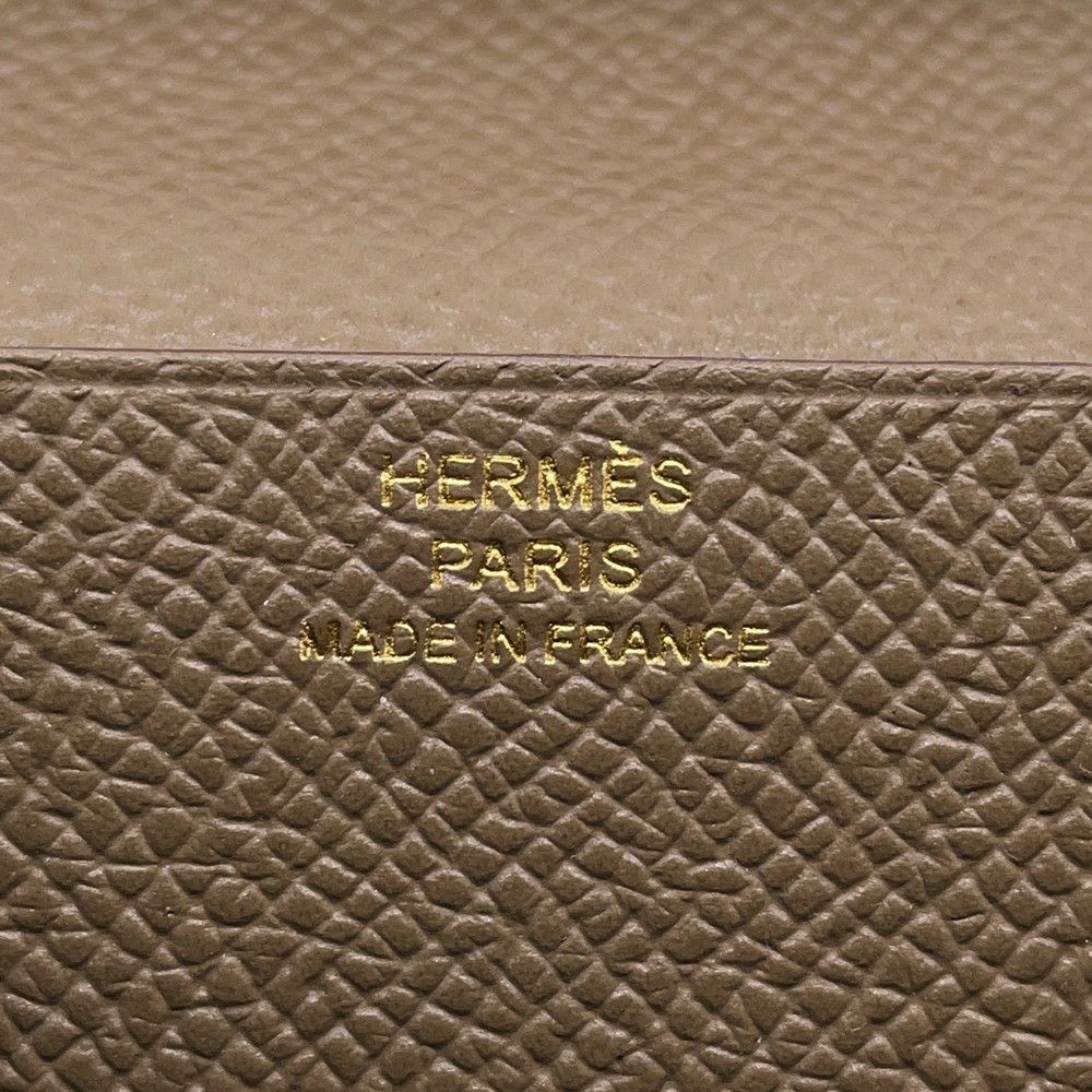 エルメス 長財布 ベアンスフレ エトゥープ/ゴールド金具 エプソン □Q刻印 HERMES 財布
