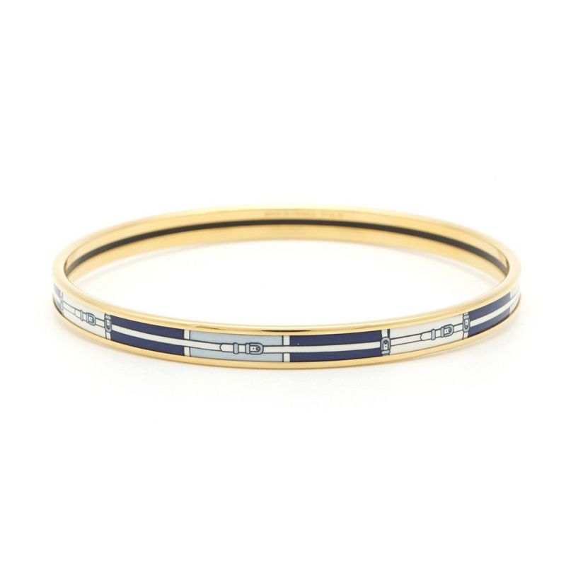 エルメス バングル エマイユ PM ベルト柄 HERMES アクセサリー 七宝焼き