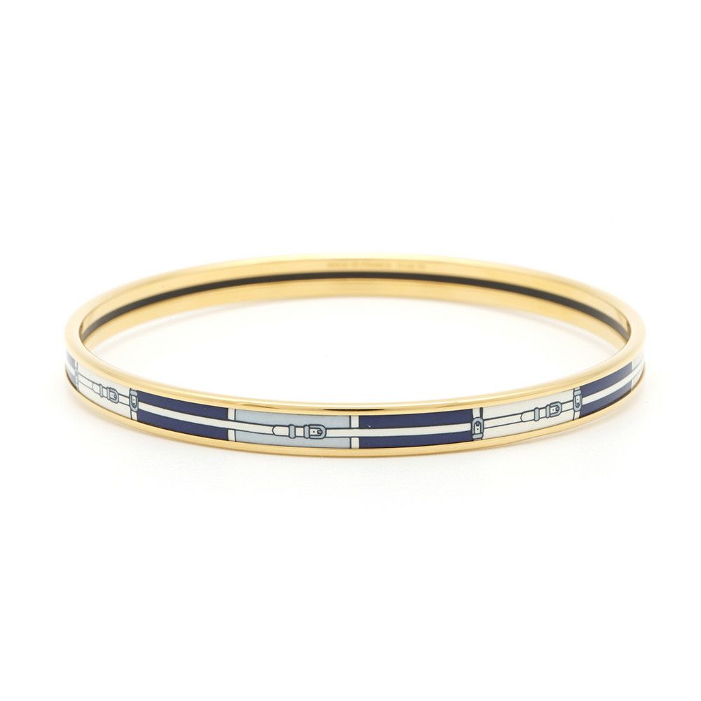 エルメス バングル エマイユ PM ベルト柄 HERMES アクセサリー 七宝焼き