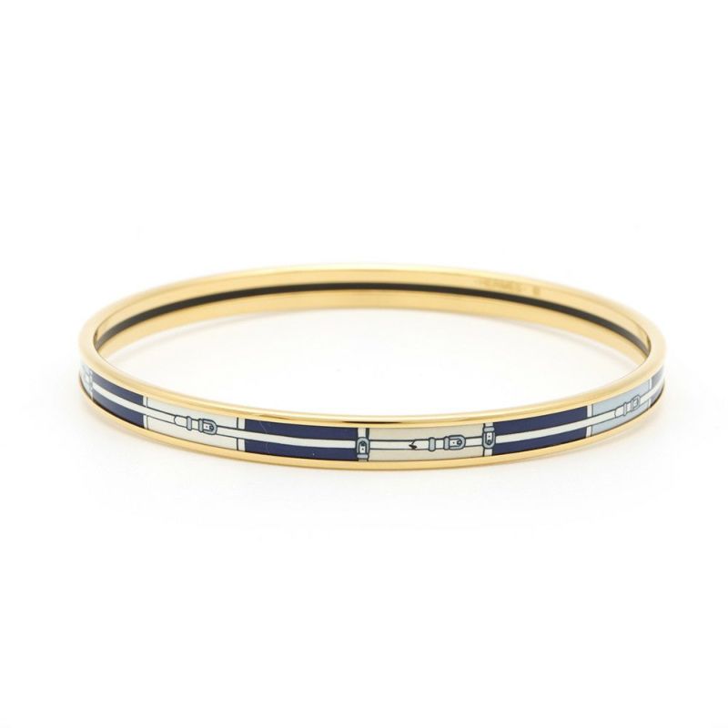 エルメス バングル エマイユ PM ベルト柄 HERMES アクセサリー 七宝焼き