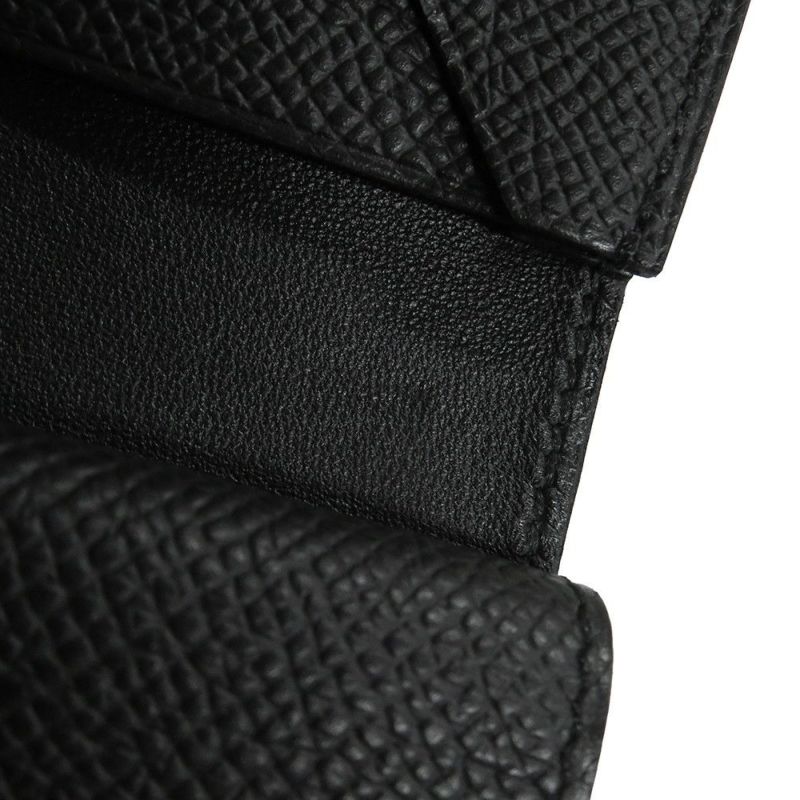 エルメス カードケース ベアン ミニ 小銭入れ付き ブラック/ゴールド金具 エプソン K刻印 HERMES 名刺入れ コインケース 黒