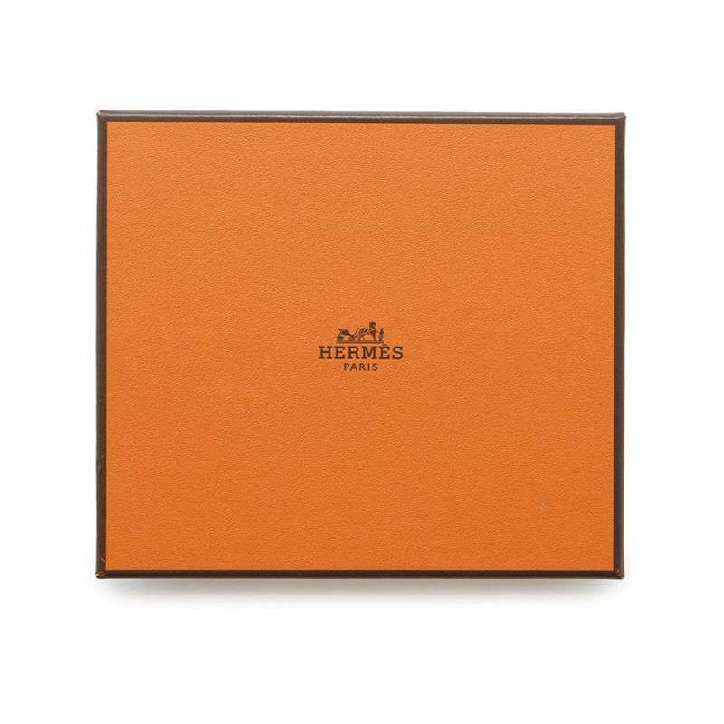 エルメス カードケース ベアン ミニ 小銭入れ付き ブラック/ゴールド金具 エプソン K刻印 HERMES 名刺入れ コインケース 黒