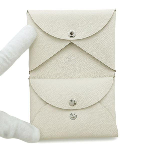 エルメス カードケース カルヴィ デュオ クレ エプソン K刻印 HERMES 名刺入れ
