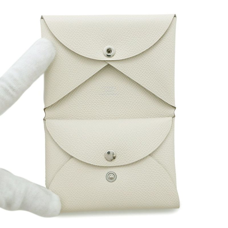 エルメス カードケース カルヴィ デュオ クレ エプソン K刻印 HERMES 名刺入れ