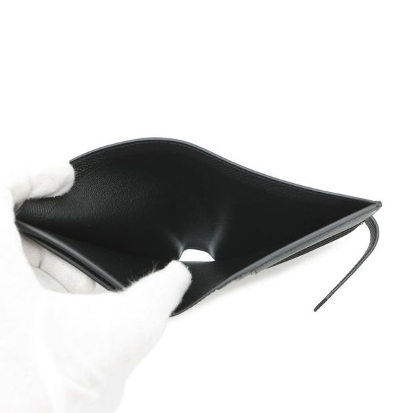 エルメス 二つ折り財布 ベアンコンパクト ブラック/ゴールド金具 エプソン W刻印 黒