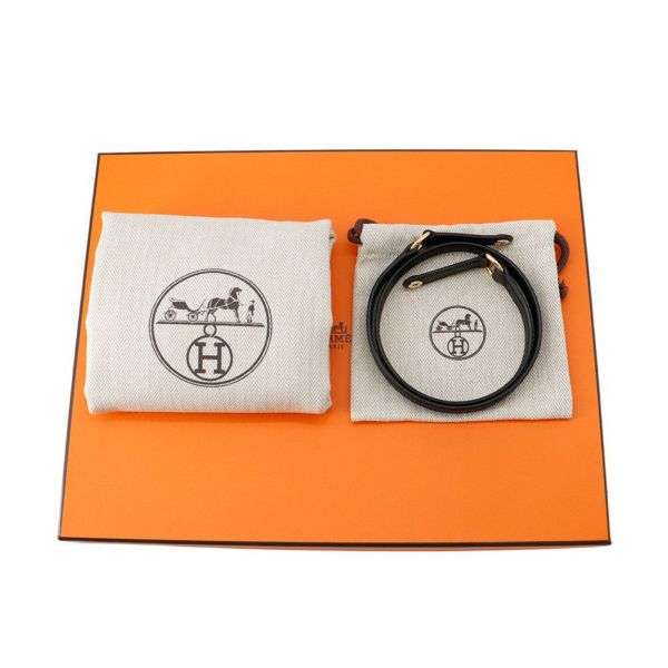 エルメス クラッチバッグ ケリーエラン ブラック/ゴールド金具 エプソン K刻印 2wayショルダー 黒