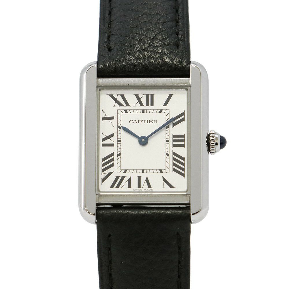 カルティエ タンク ソロ SM WSTA0030 Cartier 腕時計 シルバー文字盤 クォーツ