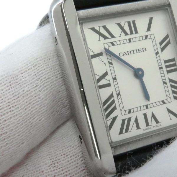カルティエ タンク ソロ SM WSTA0030 Cartier 腕時計 シルバー文字盤 クォーツ