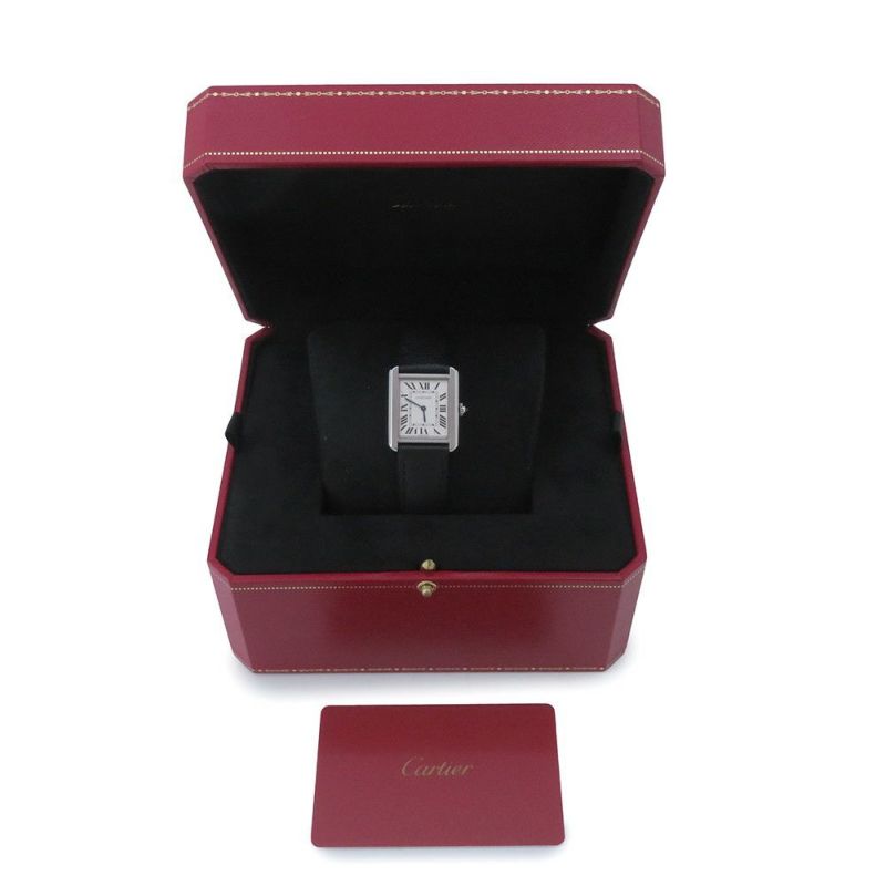 カルティエ タンク ソロ SM WSTA0030 Cartier 腕時計 シルバー文字盤 クォーツ