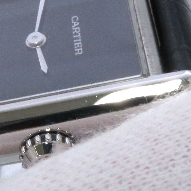 カルティエ タンク マスト SM WSTA0071 Cartier 腕時計 黒文字盤 クォーツ