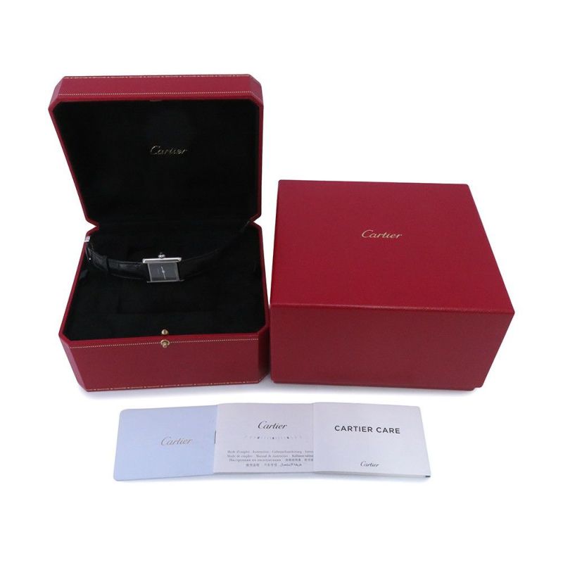 カルティエ タンク マスト SM WSTA0071 Cartier 腕時計 黒文字盤 クォーツ