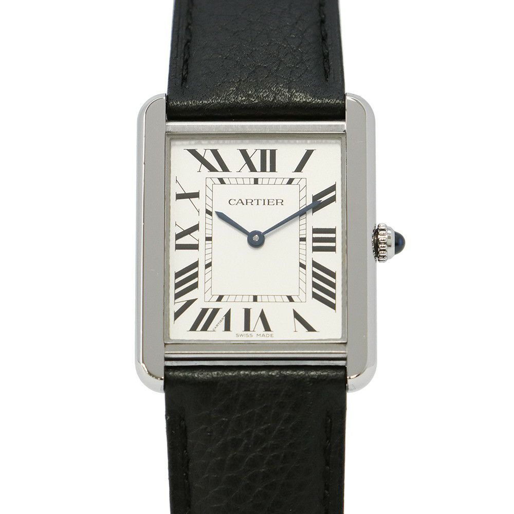 カルティエ タンク ソロ LM WSTA0028 Cartier 腕時計 シルバー文字盤 クォーツ