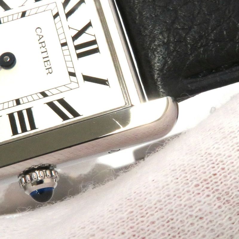 カルティエ タンク ソロ LM WSTA0028 Cartier 腕時計 シルバー文字盤 クォーツ