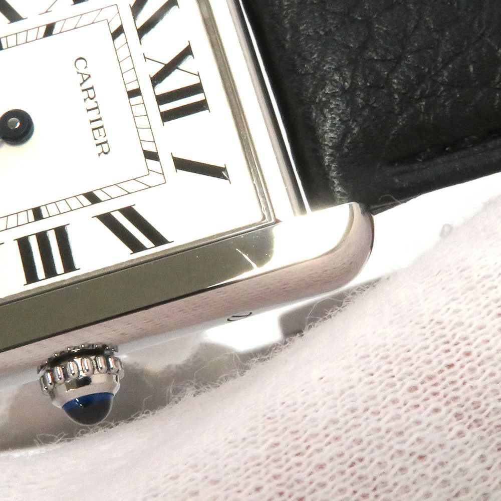 カルティエ タンク ソロ LM WSTA0028 Cartier 腕時計 シルバー文字盤 クォーツ