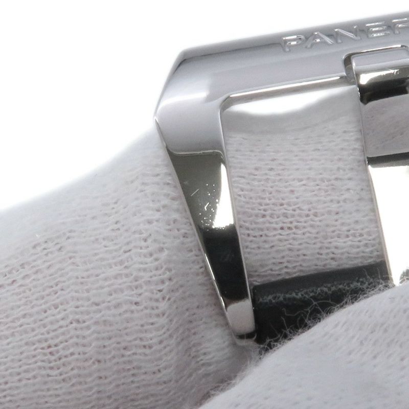 パネライ ルミノール マリーナ ロゴ 3デイズ アッチャイオ U番 PAM00776 PANERAI 腕時計 黒文字盤