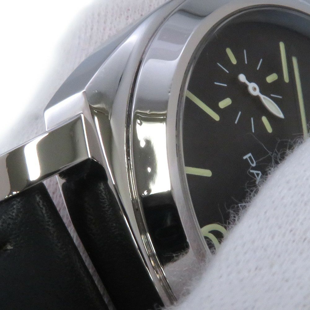 パネライ ルミノール マリーナ ロゴ 3デイズ アッチャイオ U番 PAM00776 PANERAI 腕時計 黒文字盤