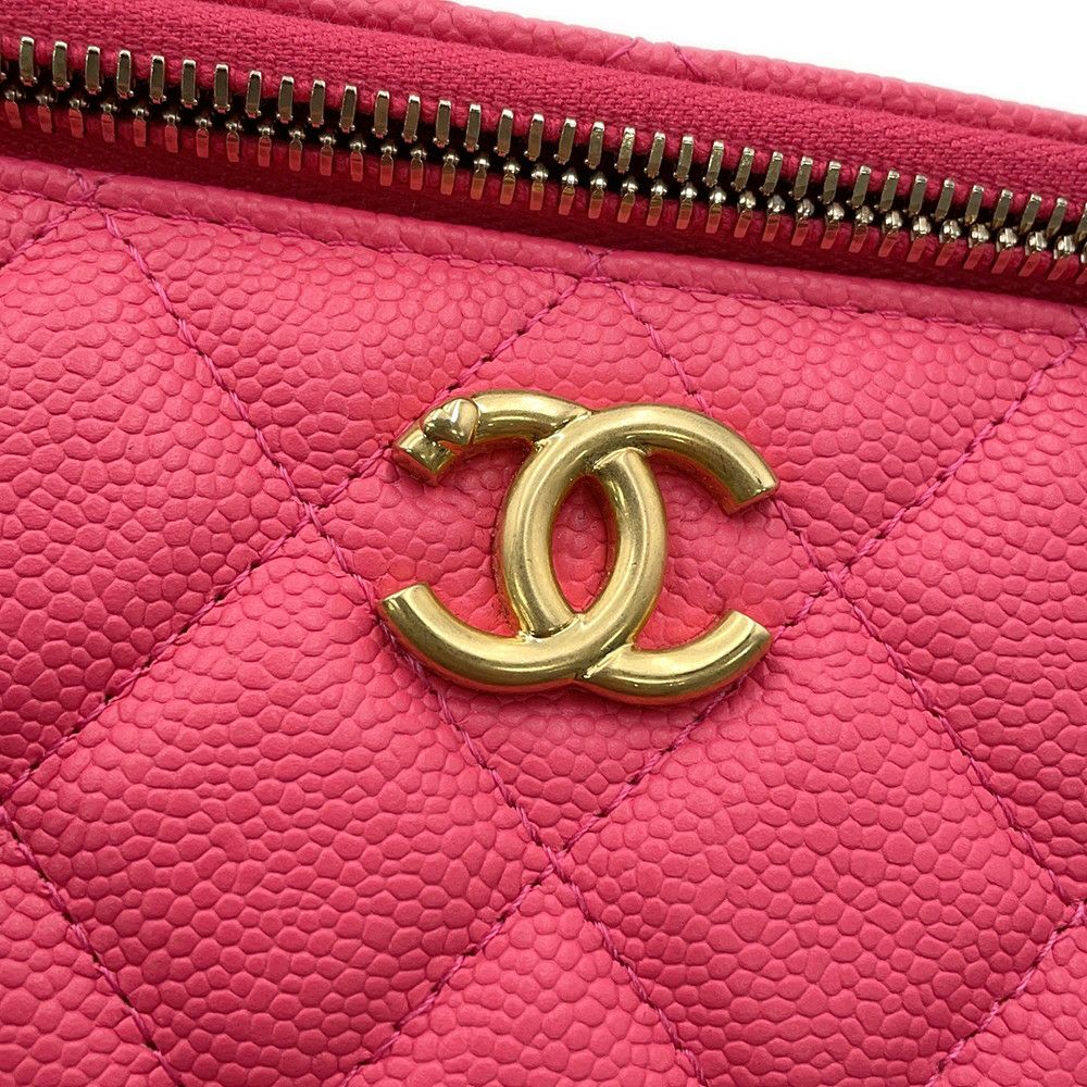 シャネル チェーンショルダーバッグ マトラッセ ココマーク バニティバッグ キャビアスキン AP3204 CHANEL