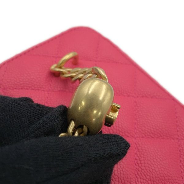 シャネル チェーンショルダーバッグ マトラッセ ココマーク バニティバッグ キャビアスキン AP3204 CHANEL