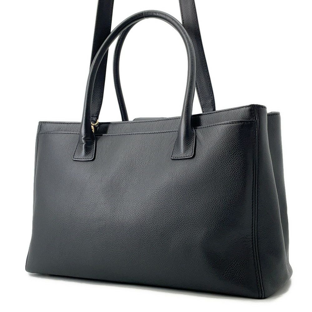 シャネル トートバッグ ココマーク エグゼクティブライン A15206 CHANEL ハンドバッグ 黒