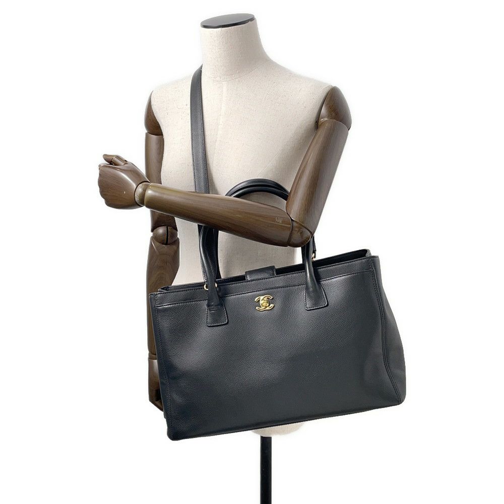 シャネル トートバッグ ココマーク エグゼクティブライン A15206 CHANEL ハンドバッグ 黒